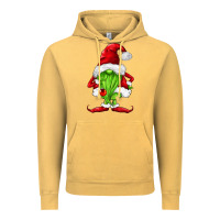 Vintage Mustard green christmas gnomes Vintage Hoodie - FaDigitalArtStudio