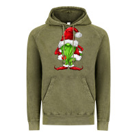 Vintage Olive green christmas gnomes Vintage Hoodie - FaDigitalArtStudio