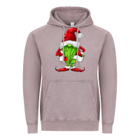 Vintage Zinc green christmas gnomes Vintage Hoodie - FaDigitalArtStudio