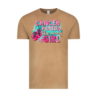 Vintage Camel Cancer picked the wrong girl Breast Cancer Vintage Tee - FaDigitalArtStudio