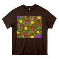 Chocolate Brown Mardi Gras Crabs and lemons tumbler Heavy Core Tee - HowdyJamesFarm