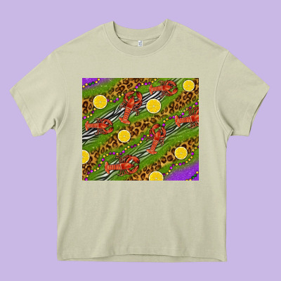 Mardi Gras Crabs And Lemons Tumbler Heavy Core Tee Designed By Howdyjamesfarm