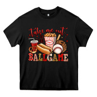 Black take me out to the ball game baseball Heavy Core Tee - Jasminsmagicworld