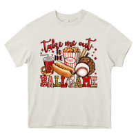 Cream take me out to the ball game baseball Heavy Core Tee - Jasminsmagicworld
