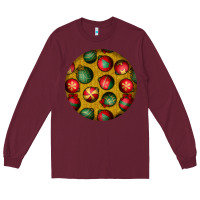 Burgundy christmas Long Sleeve Tee - BundleAndBundleShop
