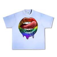 Grape Ice rainbow lips pride Urban Heavy Tee - FaDigitalArtStudio