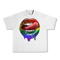 Lunar Rock rainbow lips pride Urban Heavy Tee - FaDigitalArtStudio
