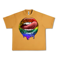 Peanut Butter rainbow lips pride Urban Heavy Tee - FaDigitalArtStudio