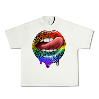 Pistachio rainbow lips pride Urban Heavy Tee - FaDigitalArtStudio