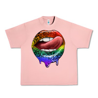 Salmon rainbow lips pride Urban Heavy Tee - FaDigitalArtStudio