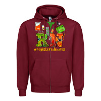 Burgundy registered nurse juneteenth Zipper Hoodie - AdoDesignShop