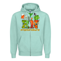 Seafoam registered nurse juneteenth Zipper Hoodie - AdoDesignShop