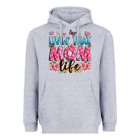 Heather Grey livin' that mom life Heavyweight Hoodie - JahusDesignShop