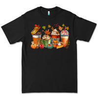 Black fall coffee cups Premium Tee - CowGirlArtShop
