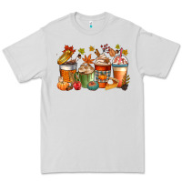 Dove Grey fall coffee cups Premium Tee - CowGirlArtShop