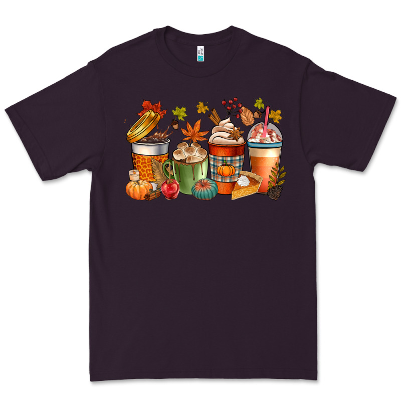 Fall Coffee Cups Premium Tee by CowGirlArtShop | Teevron
