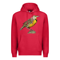 Cardinal Western Meadowlark Premium Hoodie - LillyAllenDesigns