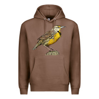 Chestnut Western Meadowlark Premium Hoodie - LillyAllenDesigns