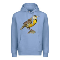 Colony Blue Western Meadowlark Premium Hoodie - LillyAllenDesigns