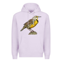 Lilac Western Meadowlark Premium Hoodie - LillyAllenDesigns