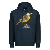 Navy Western Meadowlark Premium Hoodie - LillyAllenDesigns