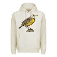 Oatmeal Heather Western Meadowlark Premium Hoodie - LillyAllenDesigns