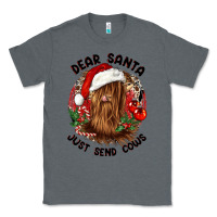 Charcoal Heather dear santa just send cows Classic Tee - CowGirlArtShop