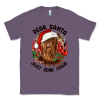 Lavender dear santa just send cows Classic Tee - CowGirlArtShop