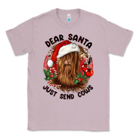 Lilac dear santa just send cows Classic Tee - CowGirlArtShop