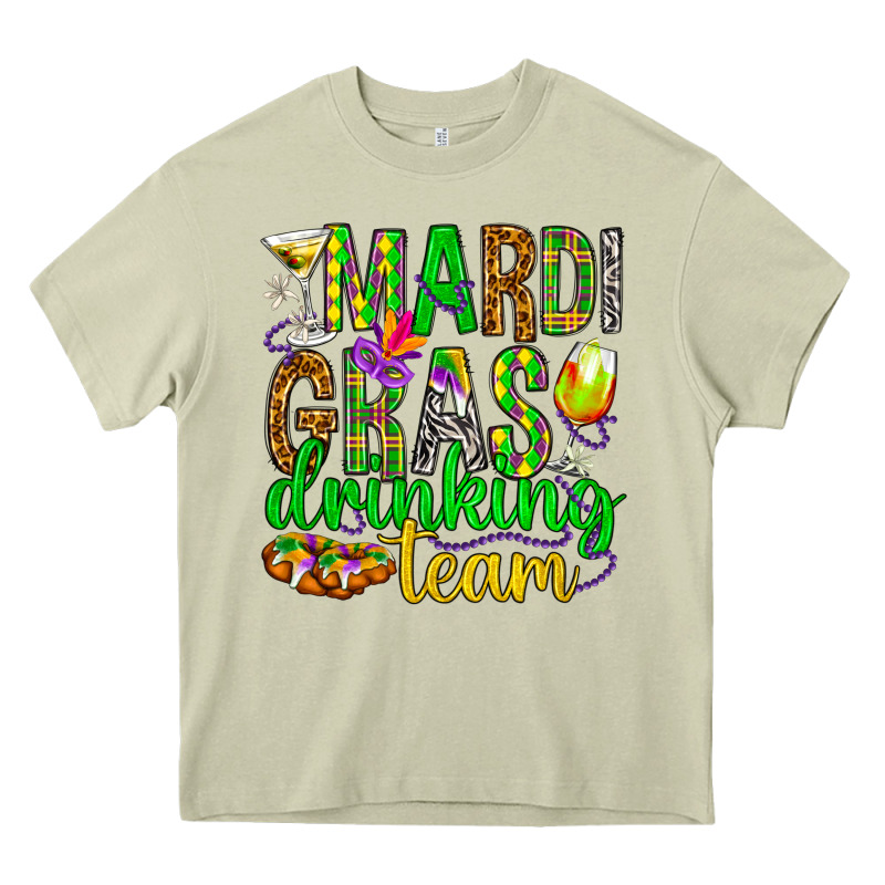 Mardi Gras Drinking Team Heavy Core Tee by HowdyJamesFarm | Teevron