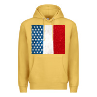 Antique Gold custom text american flag(used font 'doctrin Premium Hoodie - Jasminsmagicworld