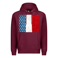Burgundy custom text american flag(used font 'doctrin Premium Hoodie - Jasminsmagicworld