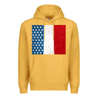 Mustard custom text american flag(used font 'doctrin Premium Hoodie - Jasminsmagicworld