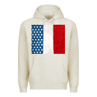Oatmeal Heather custom text american flag(used font 'doctrin Premium Hoodie - Jasminsmagicworld