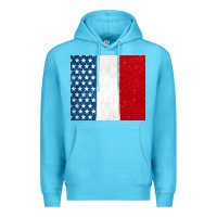 Ocean Blue custom text american flag(used font 'doctrin Premium Hoodie - Jasminsmagicworld