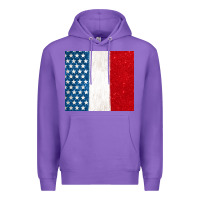 Purple custom text american flag(used font 'doctrin Premium Hoodie - Jasminsmagicworld