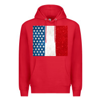 Red custom text american flag(used font 'doctrin Premium Hoodie - Jasminsmagicworld