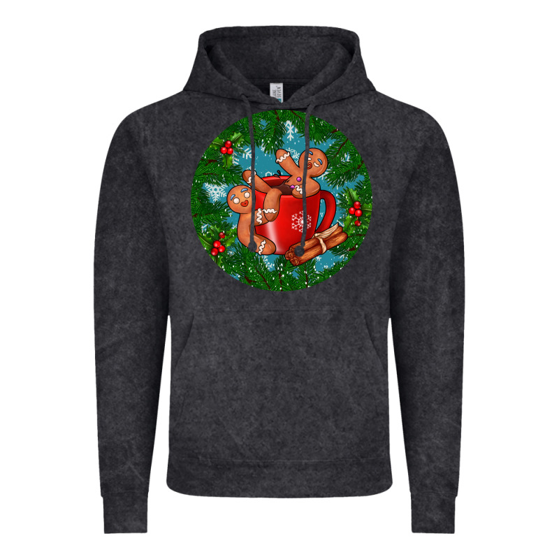 Gingerbread Men With Hot Chocolate Vintage Hoodie by BundleAndBundleShop | Teevron