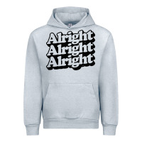 Heather Grey alright alright alright Urban Hoodie - baoMotion
