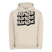 Pigment French Oak alright alright alright Urban Hoodie - baoMotion
