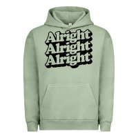 Pigment Oil Green alright alright alright Urban Hoodie - baoMotion