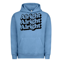 Pigment Pebble Blue alright alright alright Urban Hoodie - baoMotion