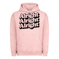 Pigment Salmon alright alright alright Urban Hoodie - baoMotion