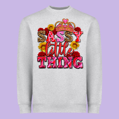 Sassy Little Thing With Crown Heavyweight Sweatshirt Designed By Adodesignshop