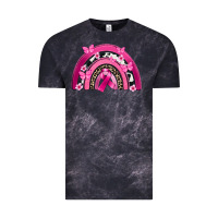 Cloud Black Breast Cancer rainbow Vintage Tee - FaDigitalArtStudio
