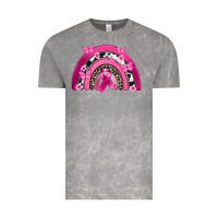 Cloud Rock Breast Cancer rainbow Vintage Tee - FaDigitalArtStudio
