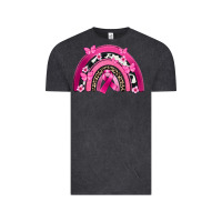 Vintage Black Breast Cancer rainbow Vintage Tee - FaDigitalArtStudio