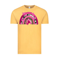Vintage Mustard Breast Cancer rainbow Vintage Tee - FaDigitalArtStudio