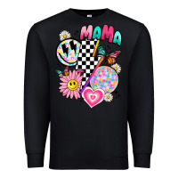 Black retro mama Premium Sweatshirt - JahusDesignShop