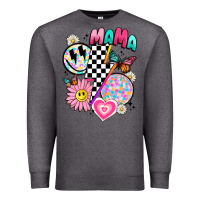 Charcoal Heather retro mama Premium Sweatshirt - JahusDesignShop
